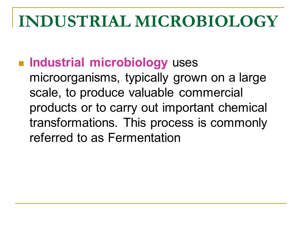 Beneficial Role of Microorganisms in Food Industry